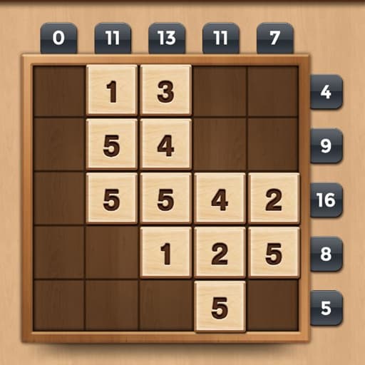 TENX Wooden Number 10X Puzzle Game game thumbnail