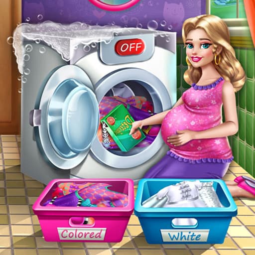 Mommy Washing Clothes game thumbnail