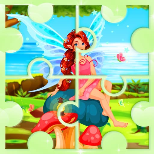 Little Cute Summer Fairies Puzzle game thumbnail