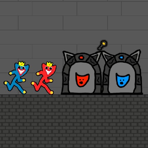 Red and Blue Stickman Huggy 2 game thumbnail