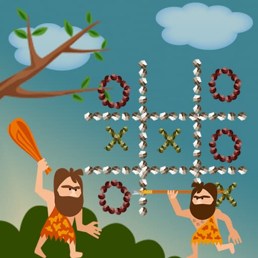 Tic Tac Toe Stone Age game thumbnail