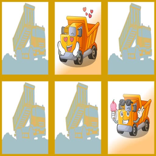 Dump Trucks Memory game thumbnail