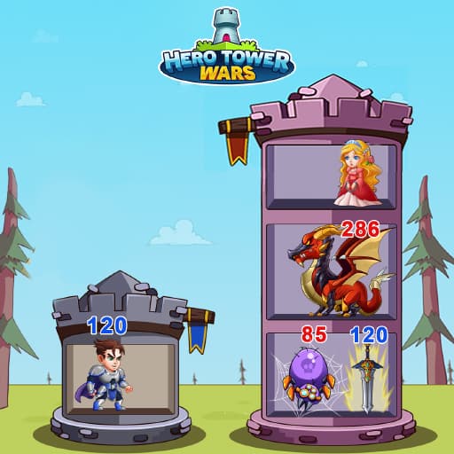 Hero Tower War game thumbnail