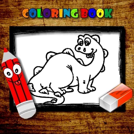 BTS Dinosaur Coloring Book game thumbnail