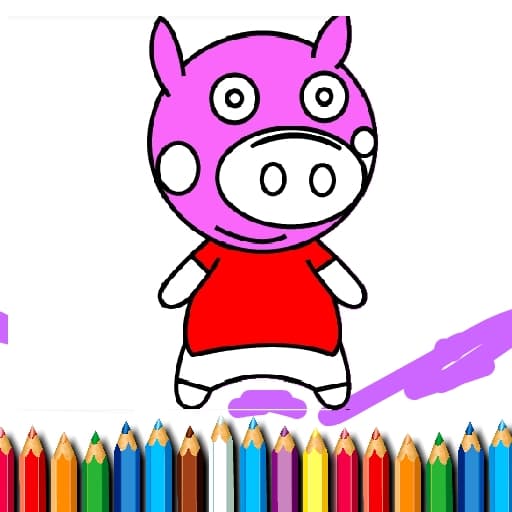 BTS Pig Coloring Book game thumbnail