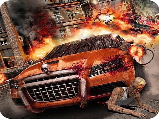 Zombie Dead Highway Car Race Game game thumbnail