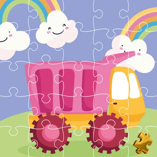 Cute Kids Trucks Jigsaw game thumbnail