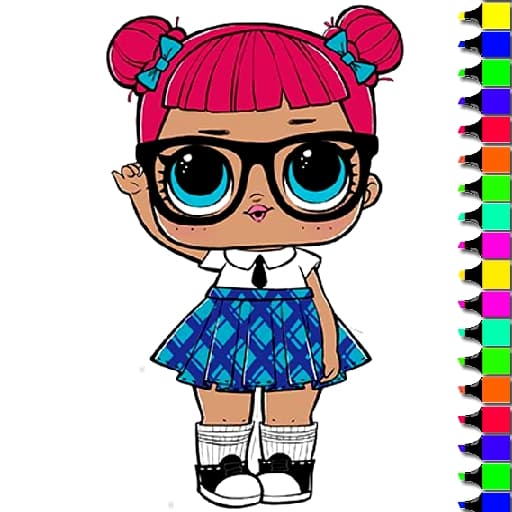 Easy Kids Coloring LOL game thumbnail