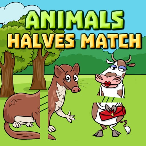 Animals Halves Match game thumbnail