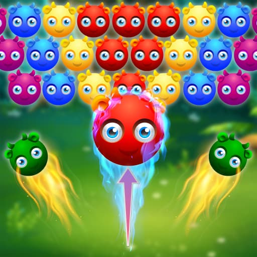 Cute Monster Bubble Shooter game thumbnail