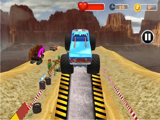 Monster Truck Tricky Stunt Race Game game thumbnail