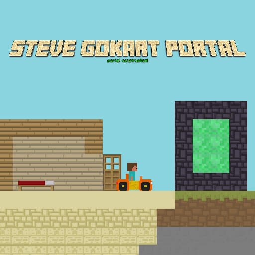 Steve Go Kart Portal game thumbnail