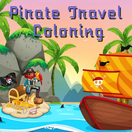 Pirate Travel Coloring game thumbnail