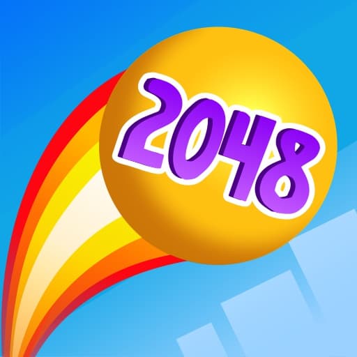 Rainbow Balls 2048 game thumbnail