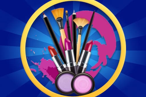 Princess Cosmetic Kit Factory Makeup Maker Game game thumbnail