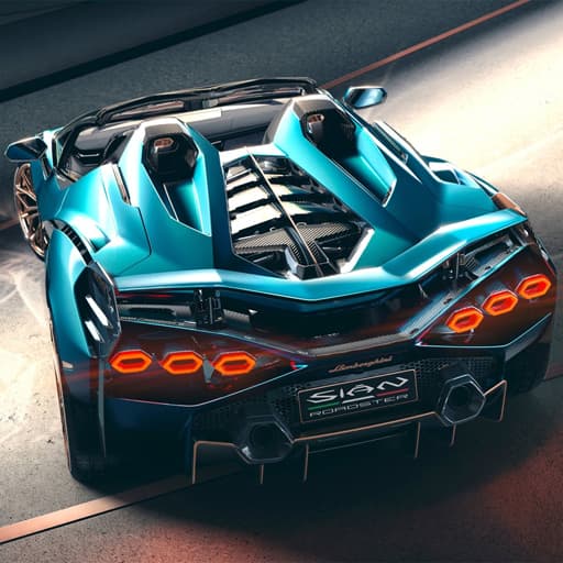 Lamborghini Sian Roadster Puzzle game thumbnail