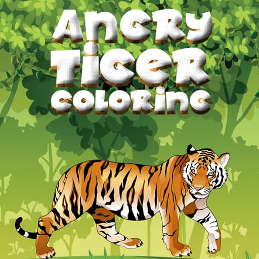 Angry Tiger Coloring game thumbnail