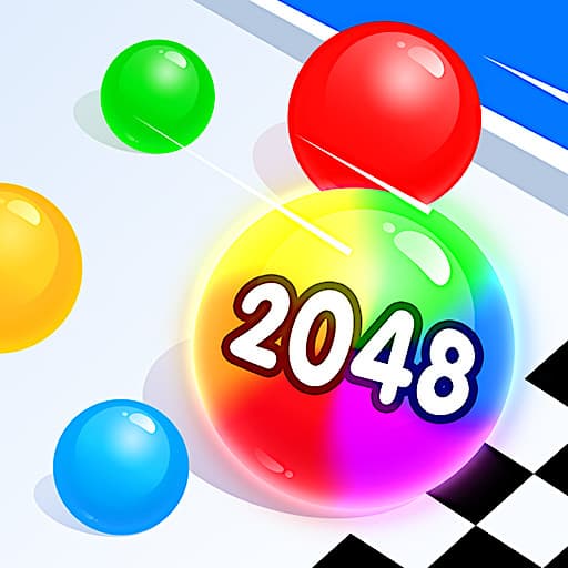 Ball Merge 2048 game thumbnail