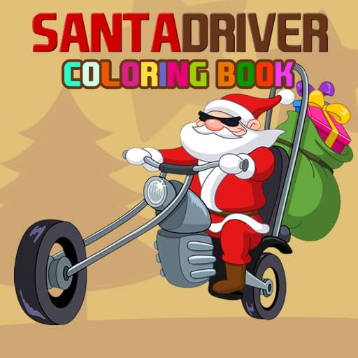 Santa Driver Coloring Book game thumbnail