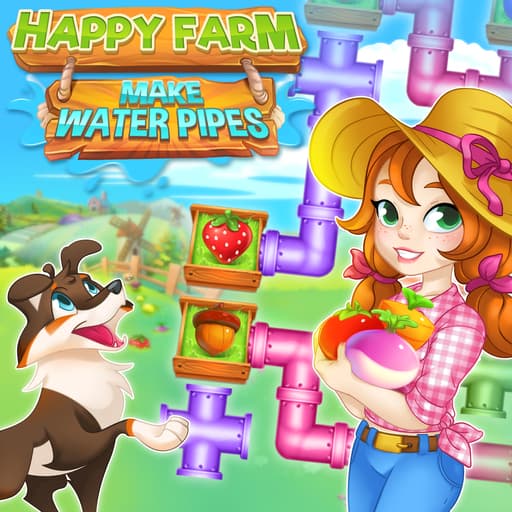 Happy farm make water pipes game thumbnail