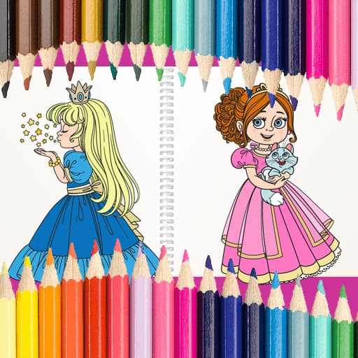 Beautiful Princess Coloring Book game thumbnail