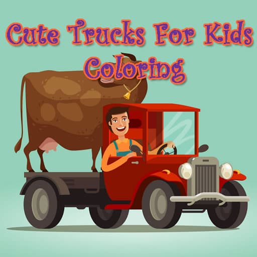 Cute Trucks For Kids Coloring game thumbnail