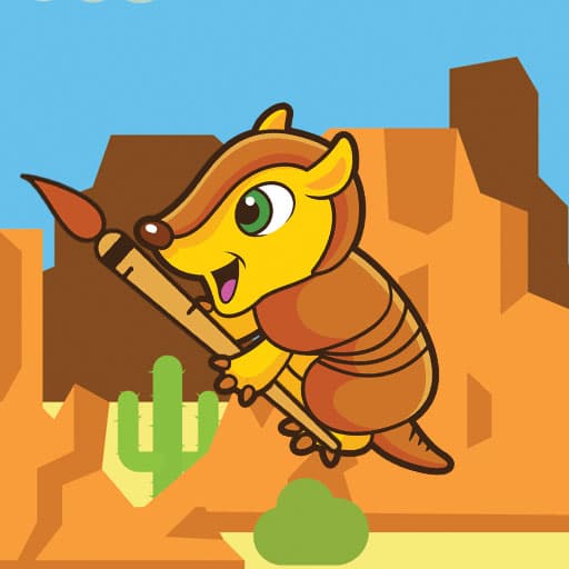Happy Armadillo Coloring game thumbnail