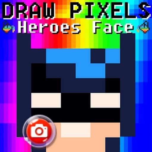 Draw Pixels Heroes Face game thumbnail