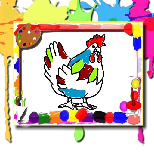 Chicken Coloring Book game thumbnail