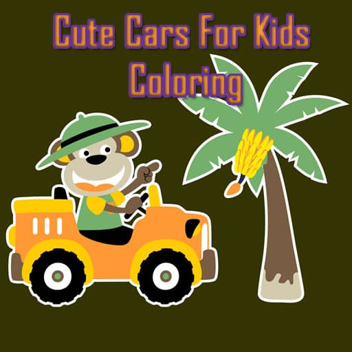 Cute Cars For Kids Coloring game thumbnail