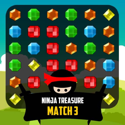 Ninja Treasure Match 3 game thumbnail
