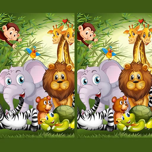 Find Seven Differences Animals game thumbnail