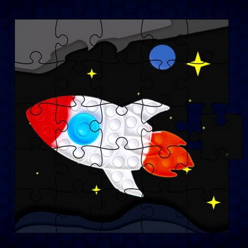Pop It Rockets in Space Jigsaw game thumbnail
