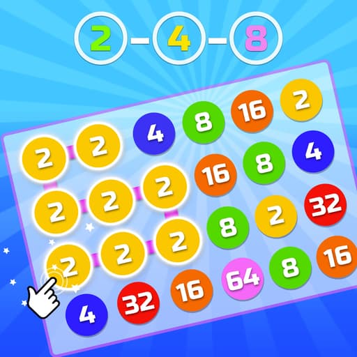 2 4 8 link identical numbers game thumbnail