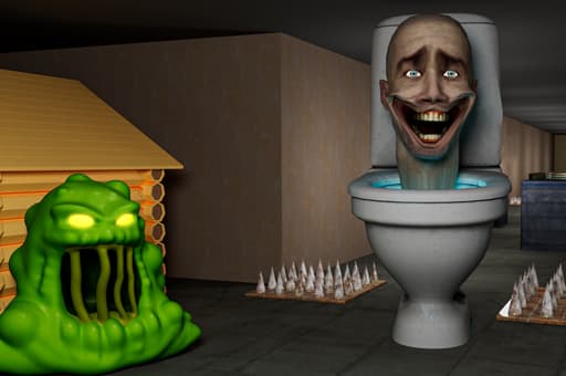 Toilet Monster Attack Sim 3D game thumbnail