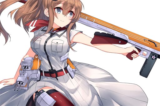 Anime Girl With Gun Puzzle game thumbnail