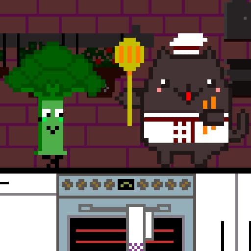 Cat Chef and Broccoli game thumbnail