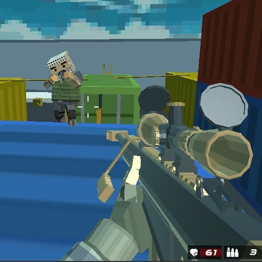 Shooting Blocky Combat Swat GunGame Survival game thumbnail