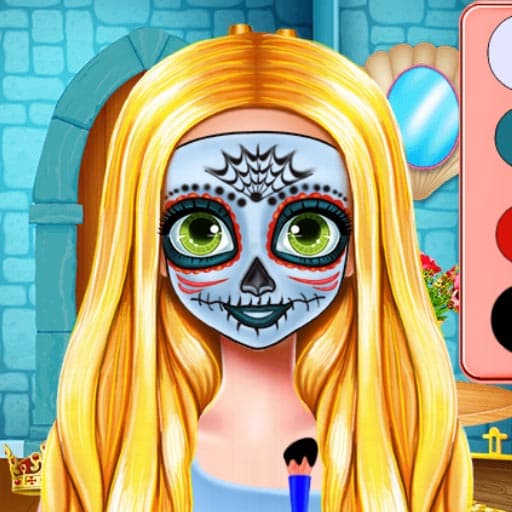 Sisters Halloween Face Paint game thumbnail
