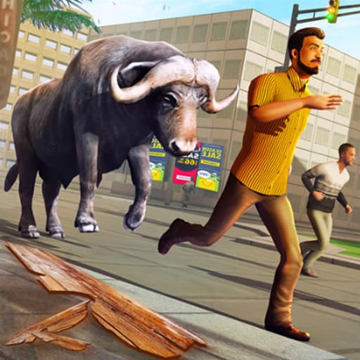 Angry Bull Attack Wild Hunt Simulator game thumbnail