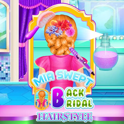 Mia Swept-Back Bridal Hairstyle game thumbnail