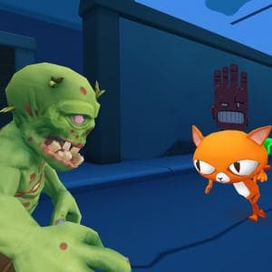 Angry Cat Run Zombies Alley game thumbnail