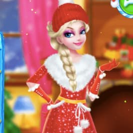 Christmas Elsa As Santa game thumbnail