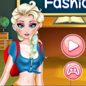 Elsa And Anna Highschool Fashion game thumbnail