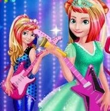 Elsa And Anna Royals Rock Dress game thumbnail