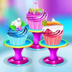Elsa Easter Cupcake Cooking  game thumbnail
