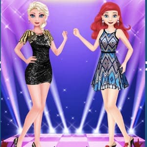 Elsa Vs Ariel Fashion Competition game thumbnail