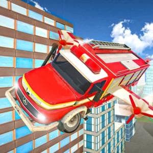Flying Fire Truck Driving Sim game thumbnail