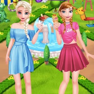 Frozen Sisters Summer Ice Cream game thumbnail