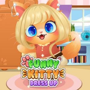 Funny Kitty Dressup game thumbnail